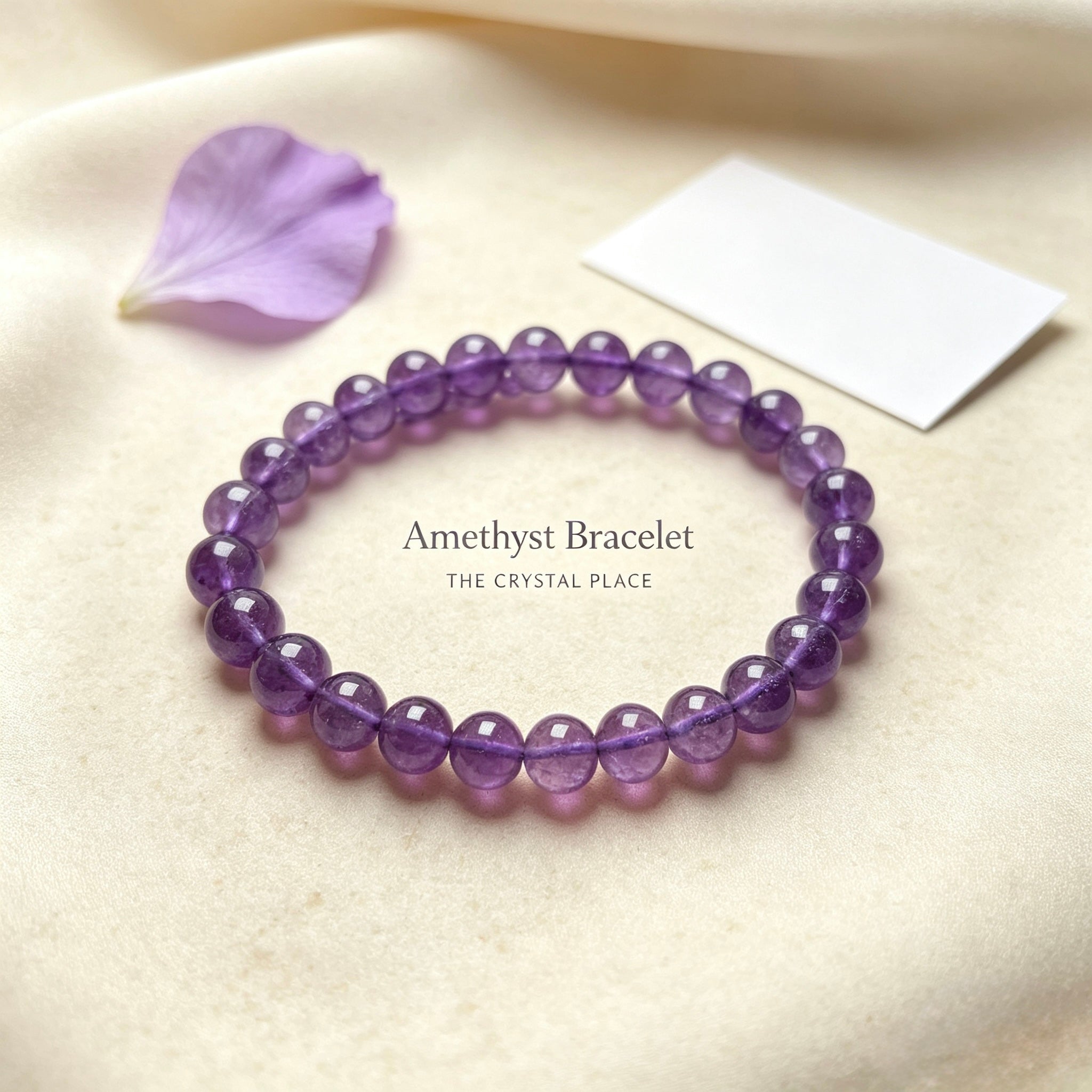 Amethyst Bracelet Close Up – The Crystal Place