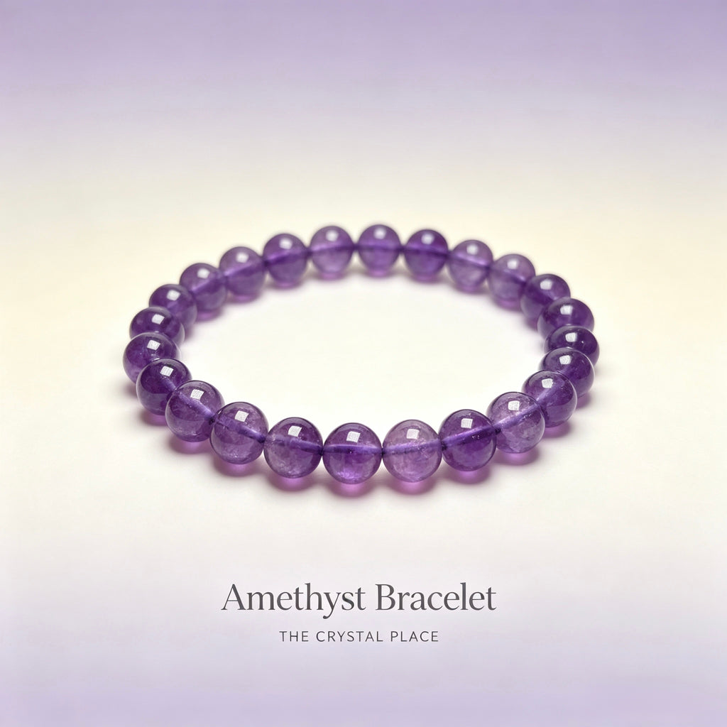 Amethyst Bracelet Side View – The Crystal Place