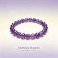 Amethyst Bracelet Side View – The Crystal Place