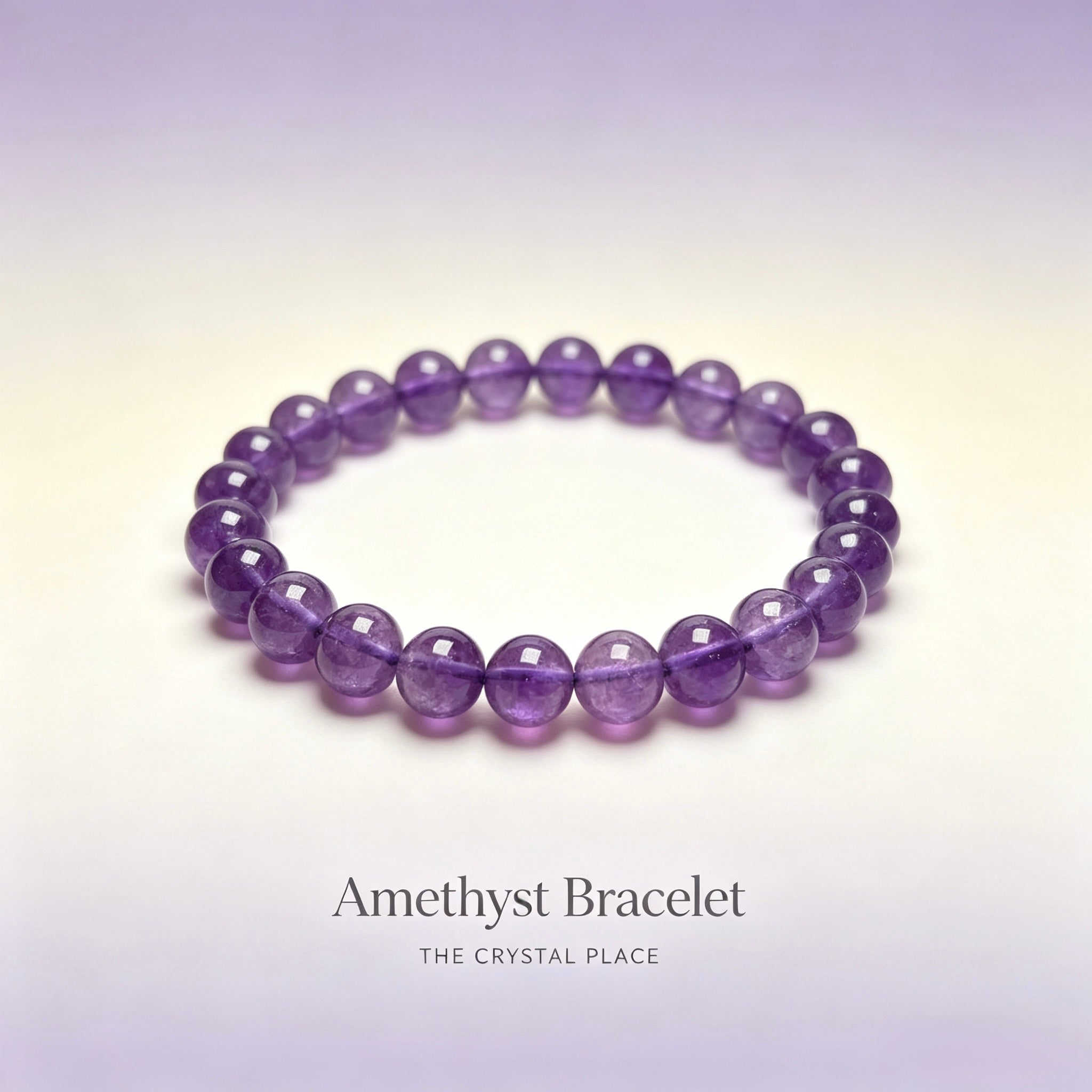 Amethyst Bracelet Side View – The Crystal Place