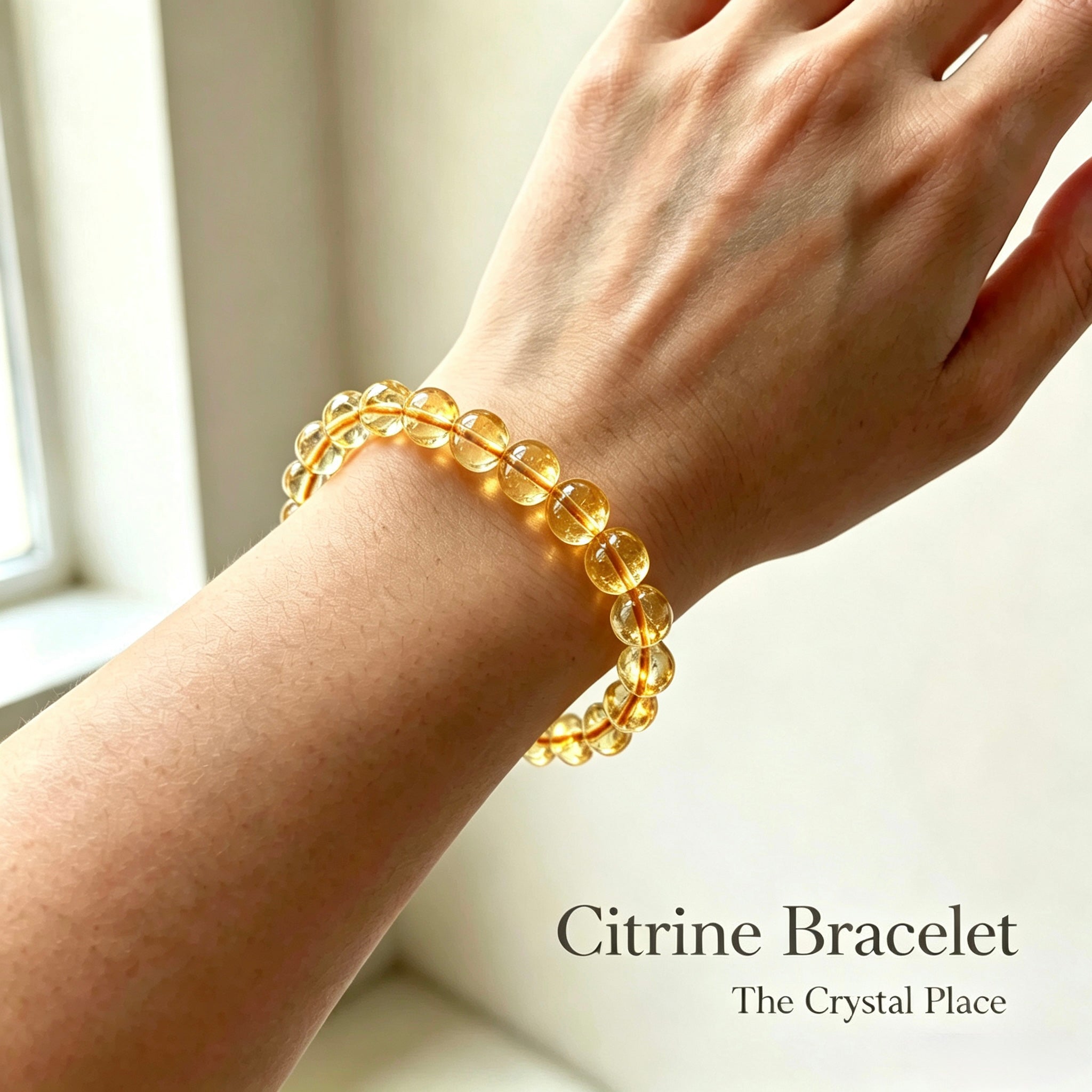 Natural Citrine Beaded Bracelet Lifestyle – The Crystal PlaceLifestyle – The Crystal Place
