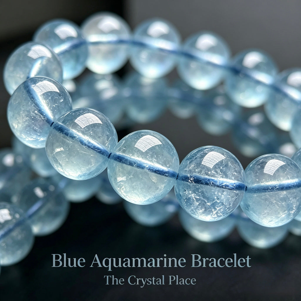 High Ice Flash Aquamarine Bracelet Detail – The Crystal Place