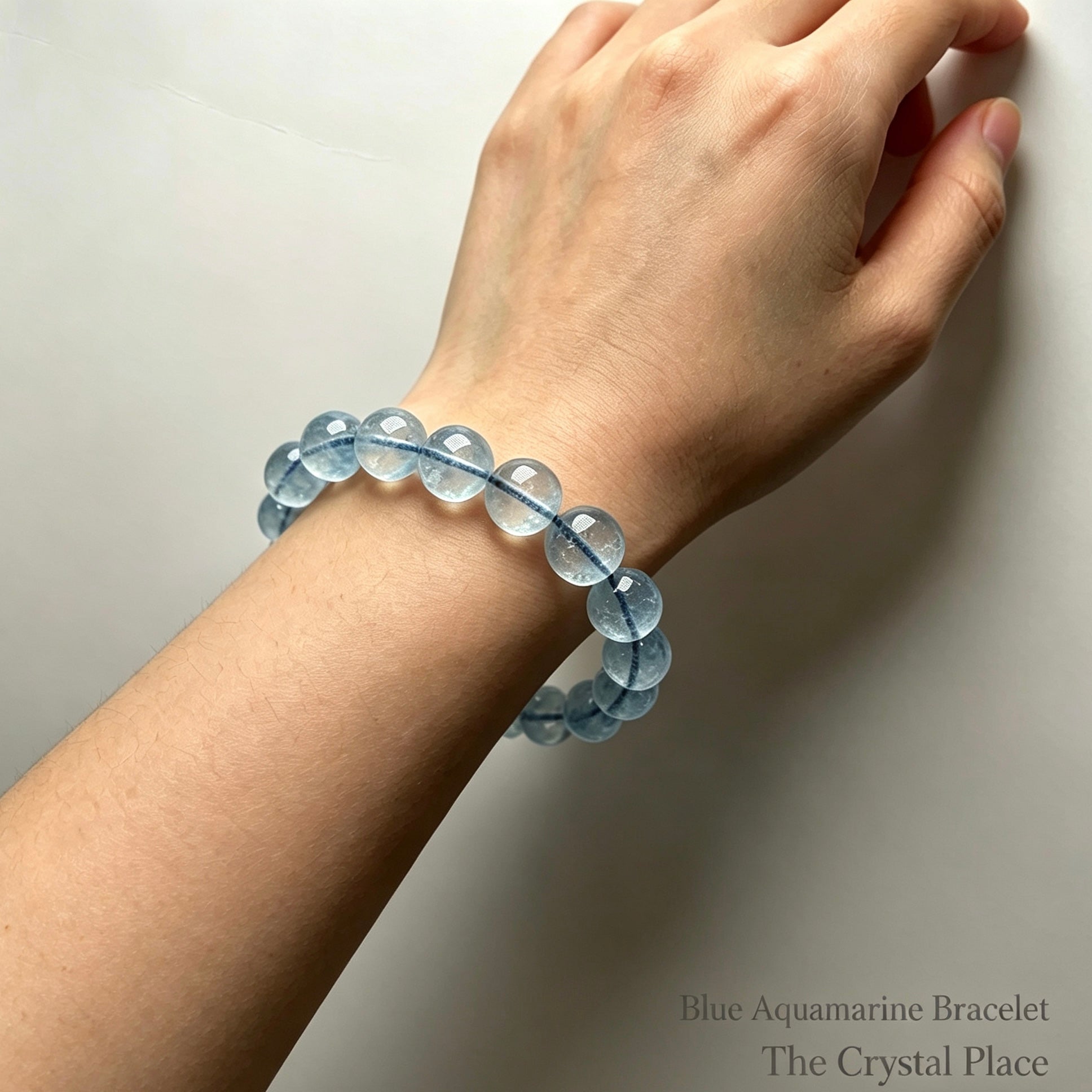 High Ice Flash Aquamarine Bracelet Lifestyle – The Crystal Place