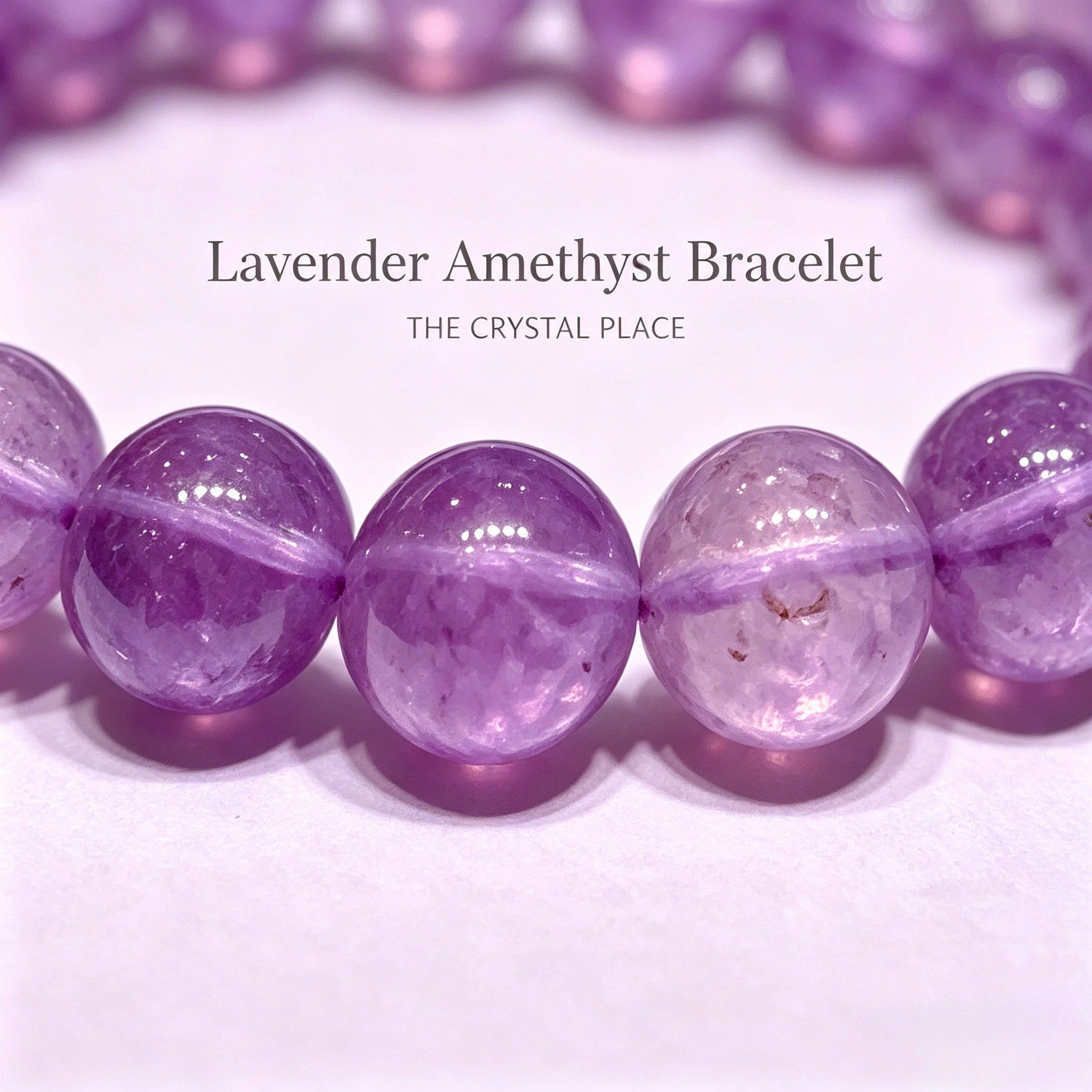 Lavender Amethyst 8mm Detail – The Crystal Place