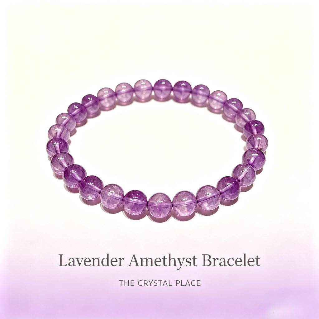 Lavender Amethyst 8mm Side View – The Crystal Place
