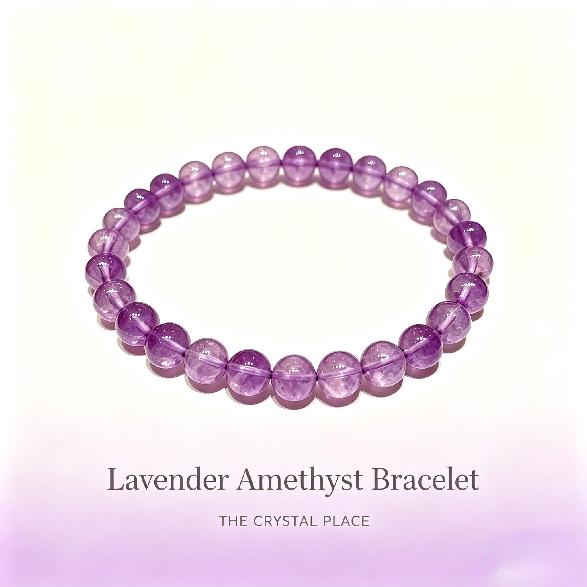 Lavender Amethyst 8mm Side View – The Crystal Place