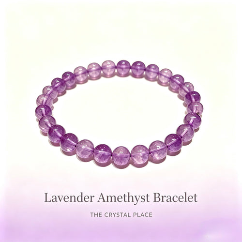 Lavender Amethyst 8mm Side View – The Crystal Place