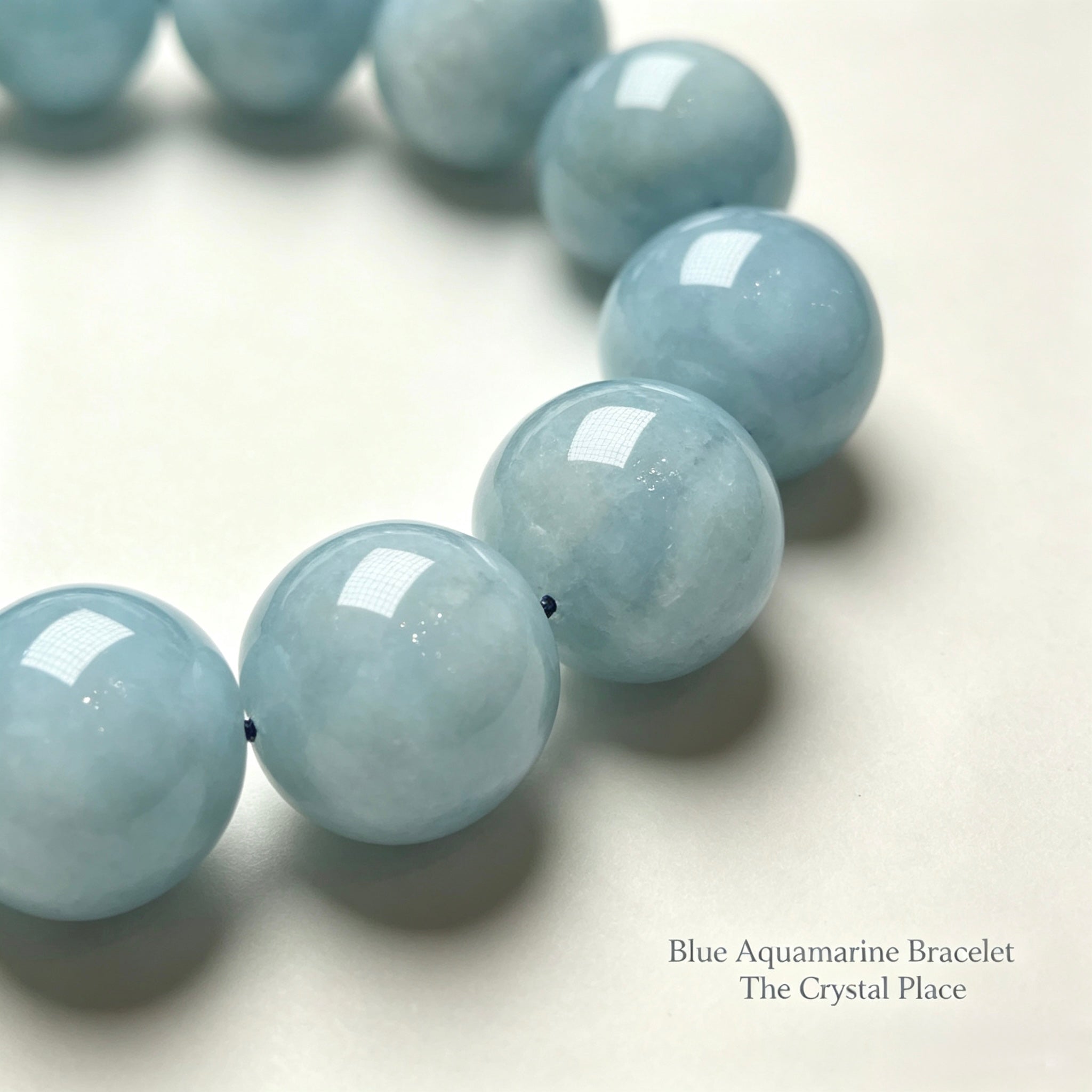 Natural Aquamarine Bracelet Detail – The Crystal Place