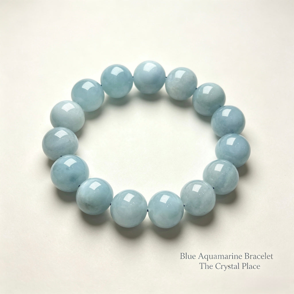 Natural Aquamarine Bracelet Side View – The Crystal PlaceNatural Aquamarine Bracelet Side View – The Crystal Place