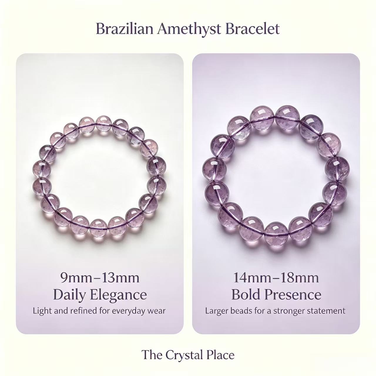 Natural Brazilian Amethyst Bracelet