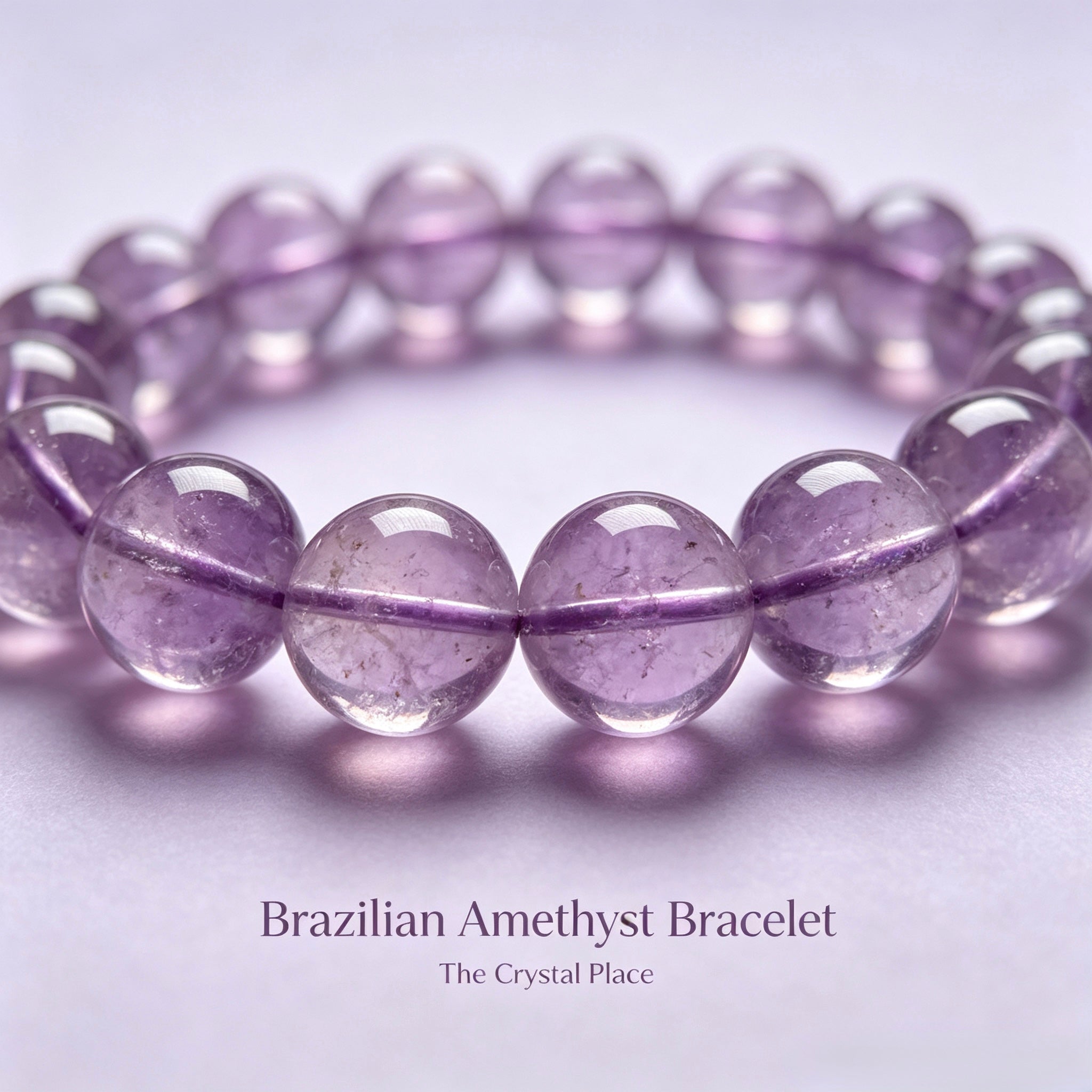 Natural Brazilian Amethyst Bracelet Detail – The Crystal Place