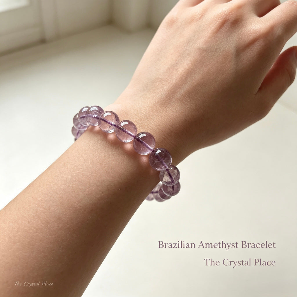 Natural Brazilian Amethyst Bracelet Lifestyle – The Crystal Place