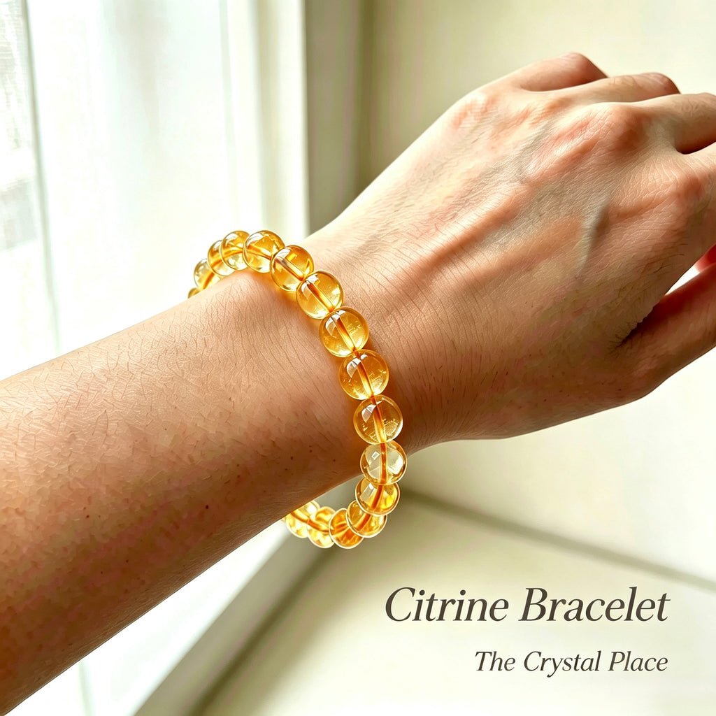 Natural High Grade Citrine Bracelet Lifestyle – The Crystal Place