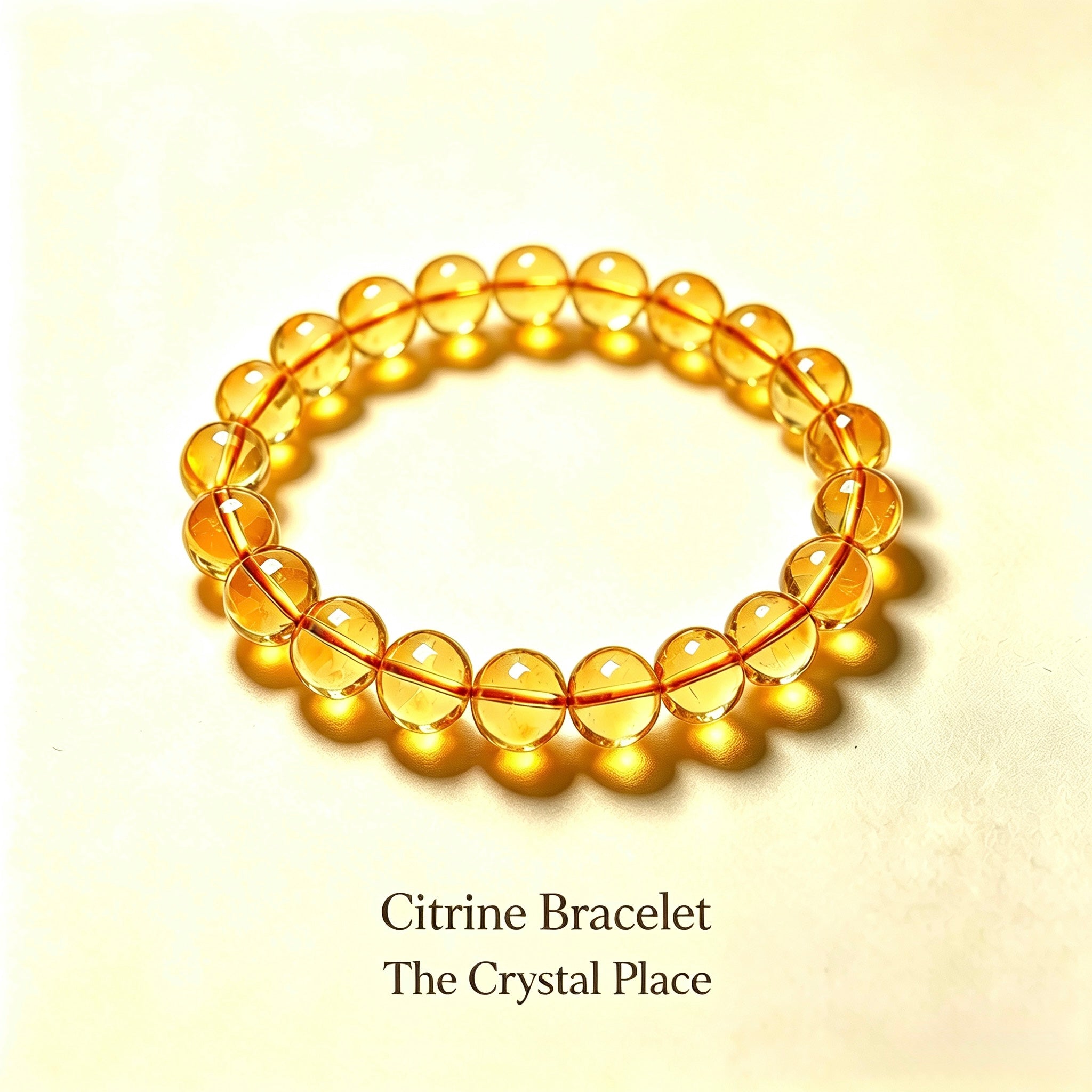 Natural High Grade Citrine Bracelet Side View – The Crystal Place