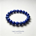 Natural Lapis Lazuli Bracelet Side View – The Crystal Place