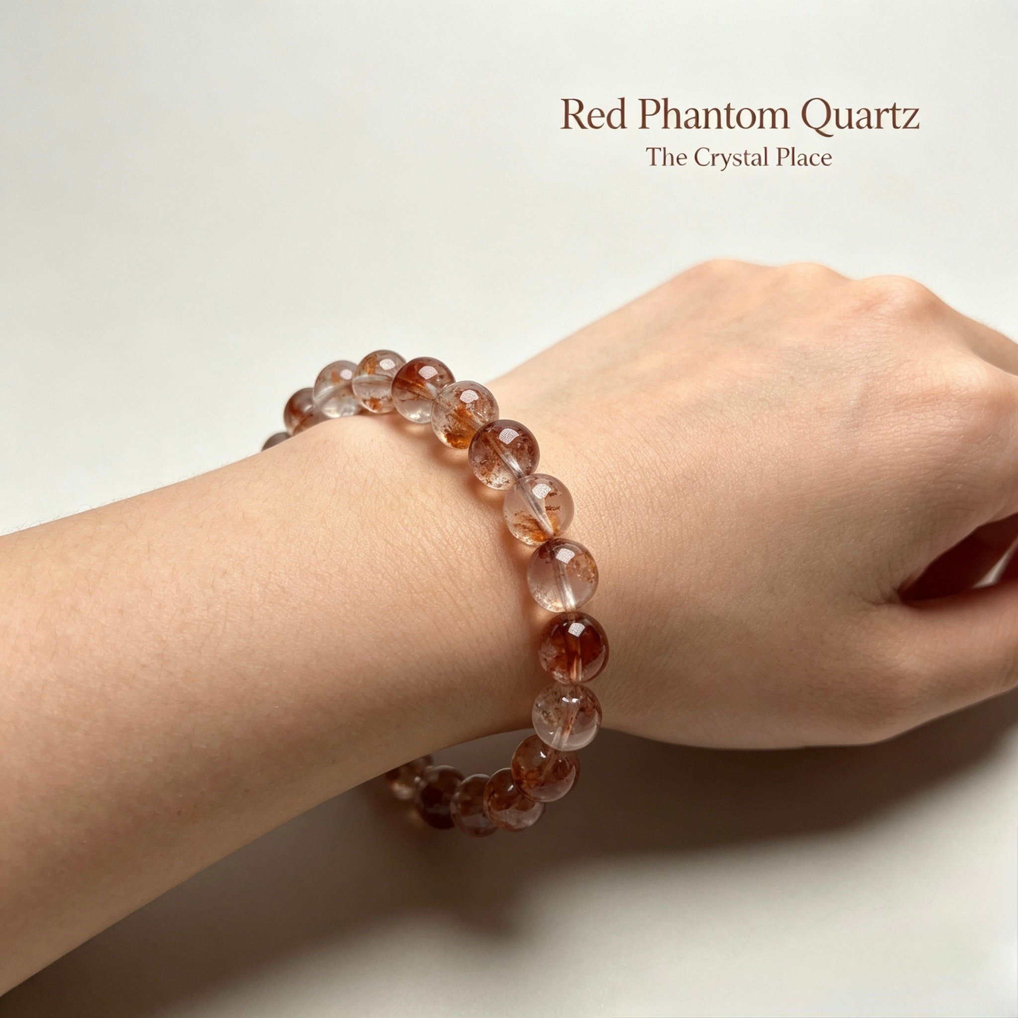 Natural Red Phantom Quartz Bracelet Lifestyle – The Crystal Place