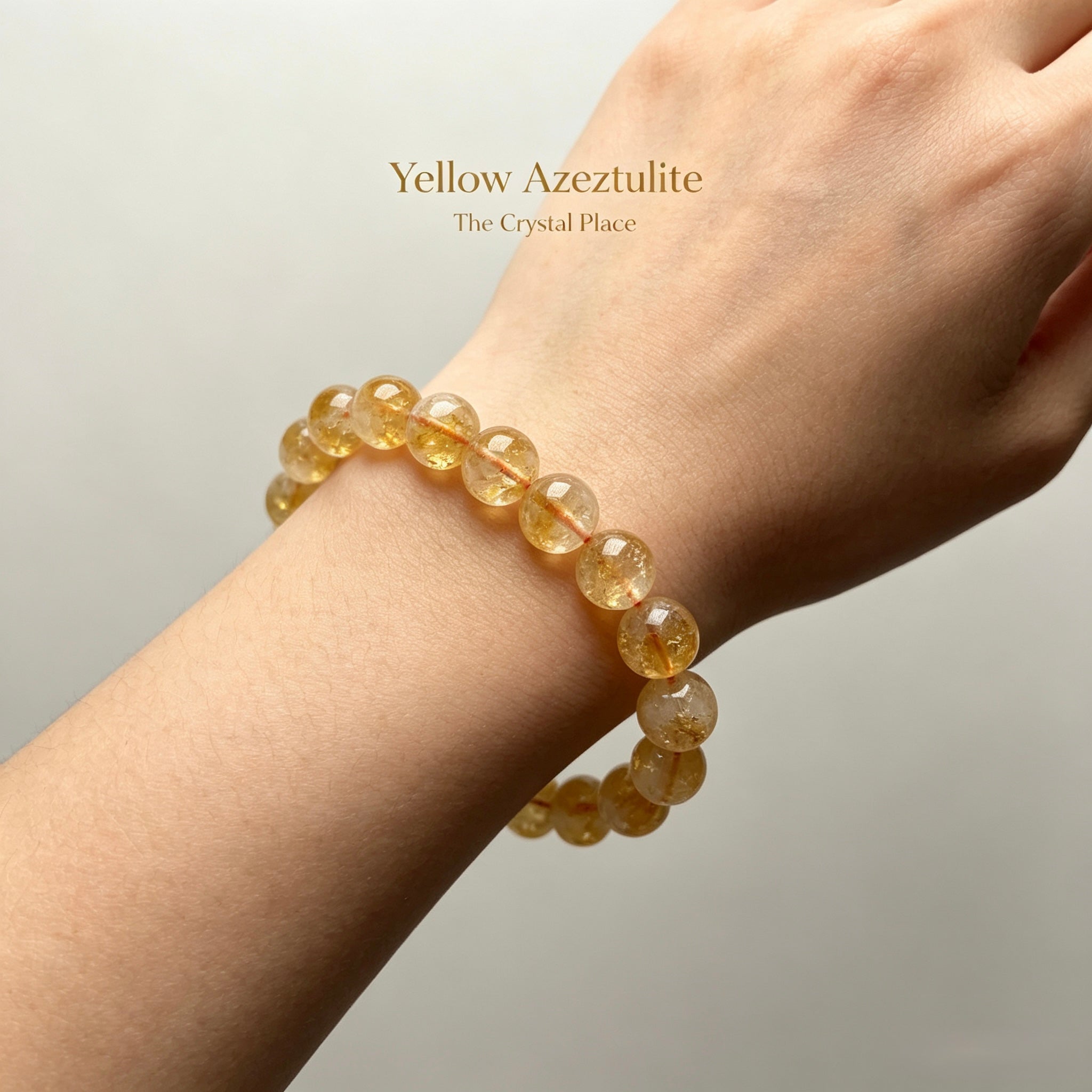 Natural Yellow Azeztulite Bracelet Lifestyle – The Crystal Place