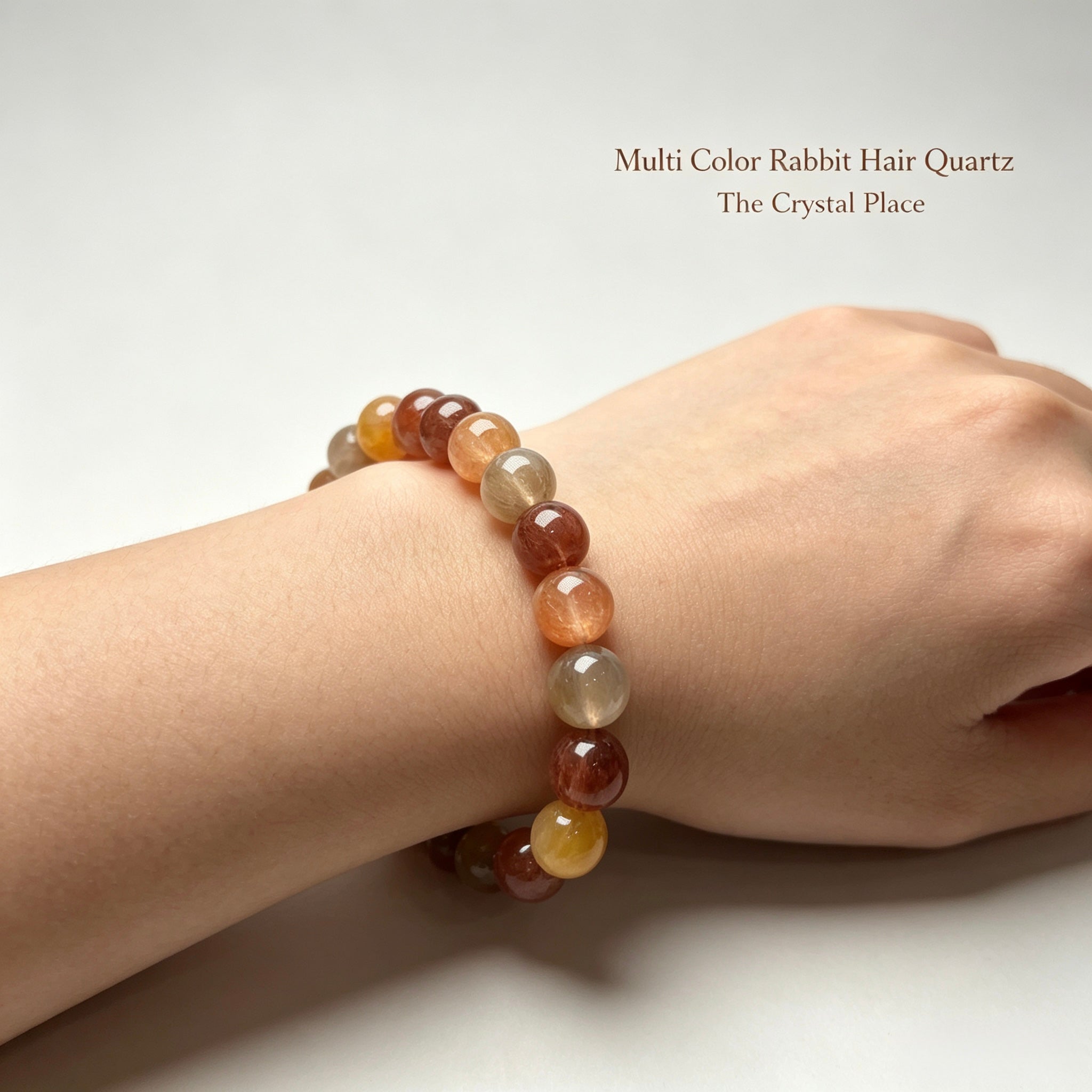 Premium Natural Colorful Rabbit Hair Quartz Bracelet Lifestyle – The Crystal Place