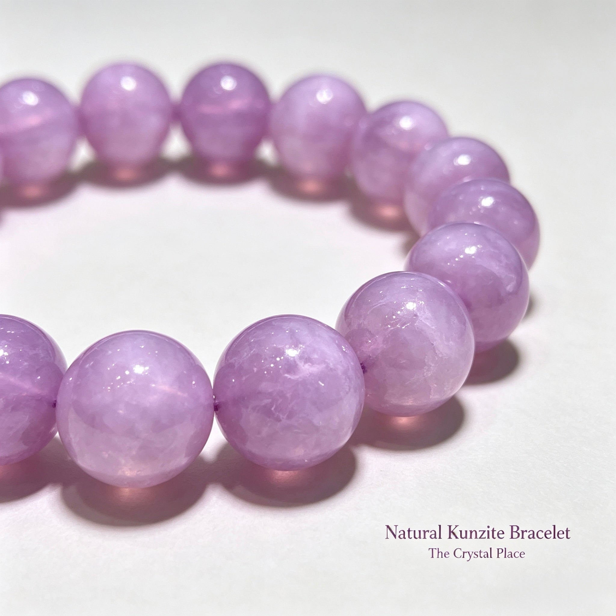 Premium Natural Kunzite Bracelet Detail – The Crystal Place