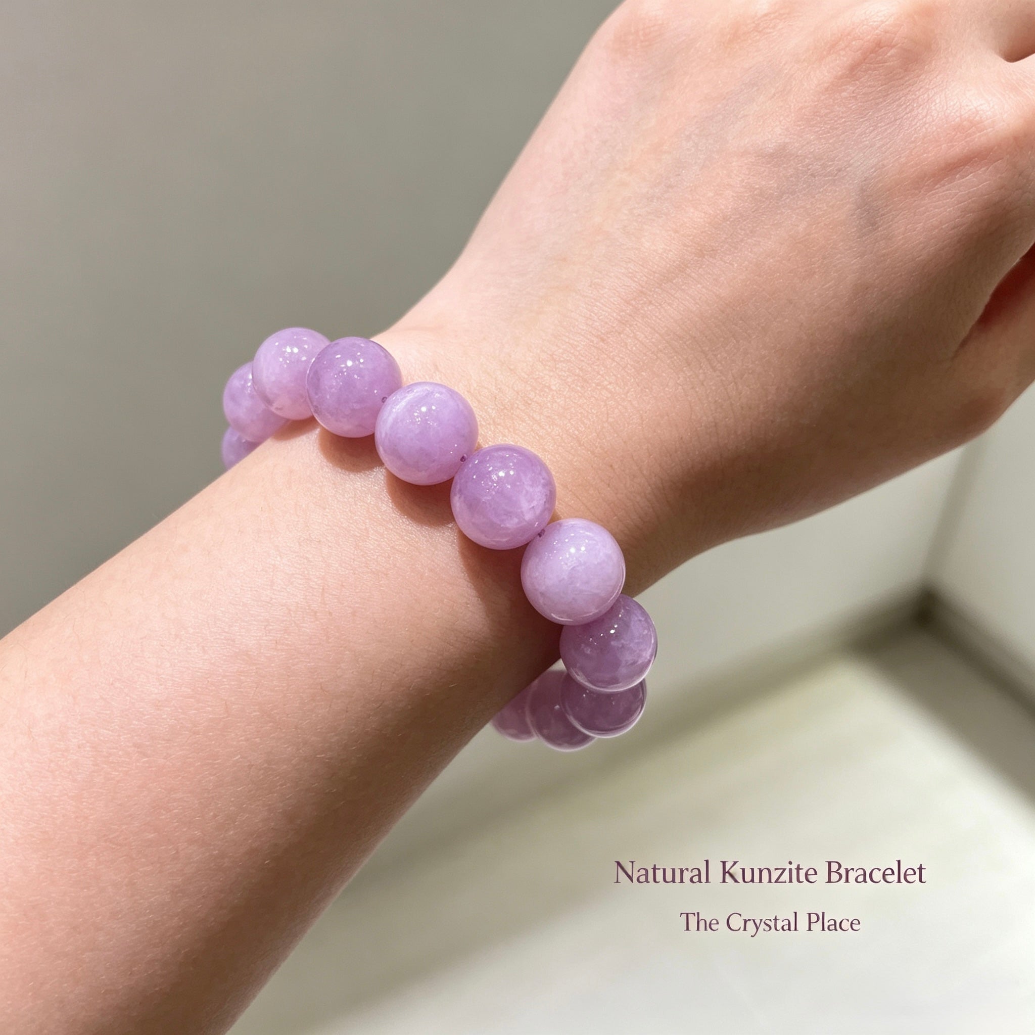 Premium Natural Kunzite Bracelet Lifestyle – The Crystal Place