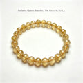 Premium Rutilated Quartz Bracelet Side View – The Crystal Place