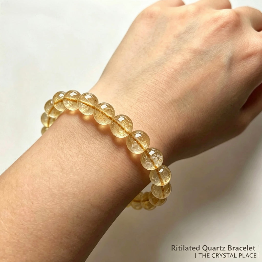 Rutilated Quartz Bracelet Lifestyle – The Crystal Place