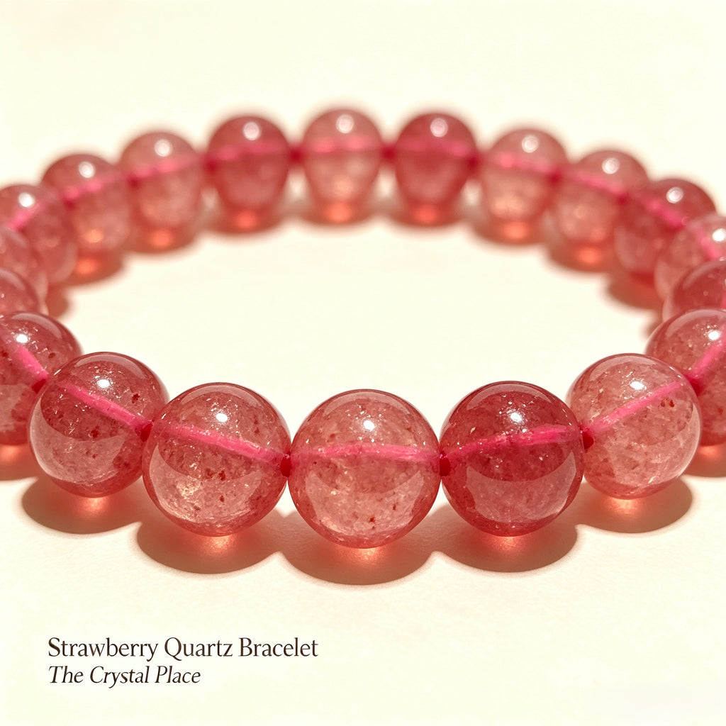 Strawberry Quartz Bracelet Detail – The Crystal Place