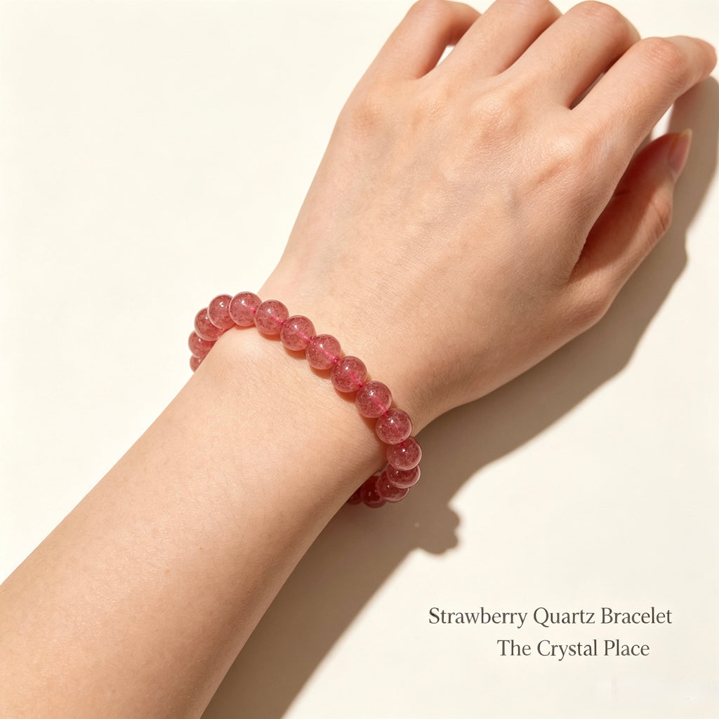 Strawberry Quartz Bracelet Lifestyle – The Crystal Place