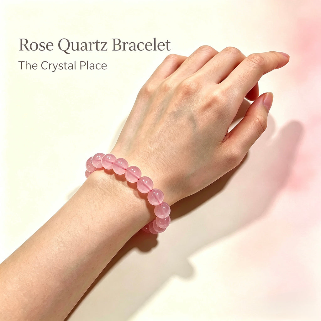 Rose Quartz Bracelet 8mm Lifestyle – The Crystal Place