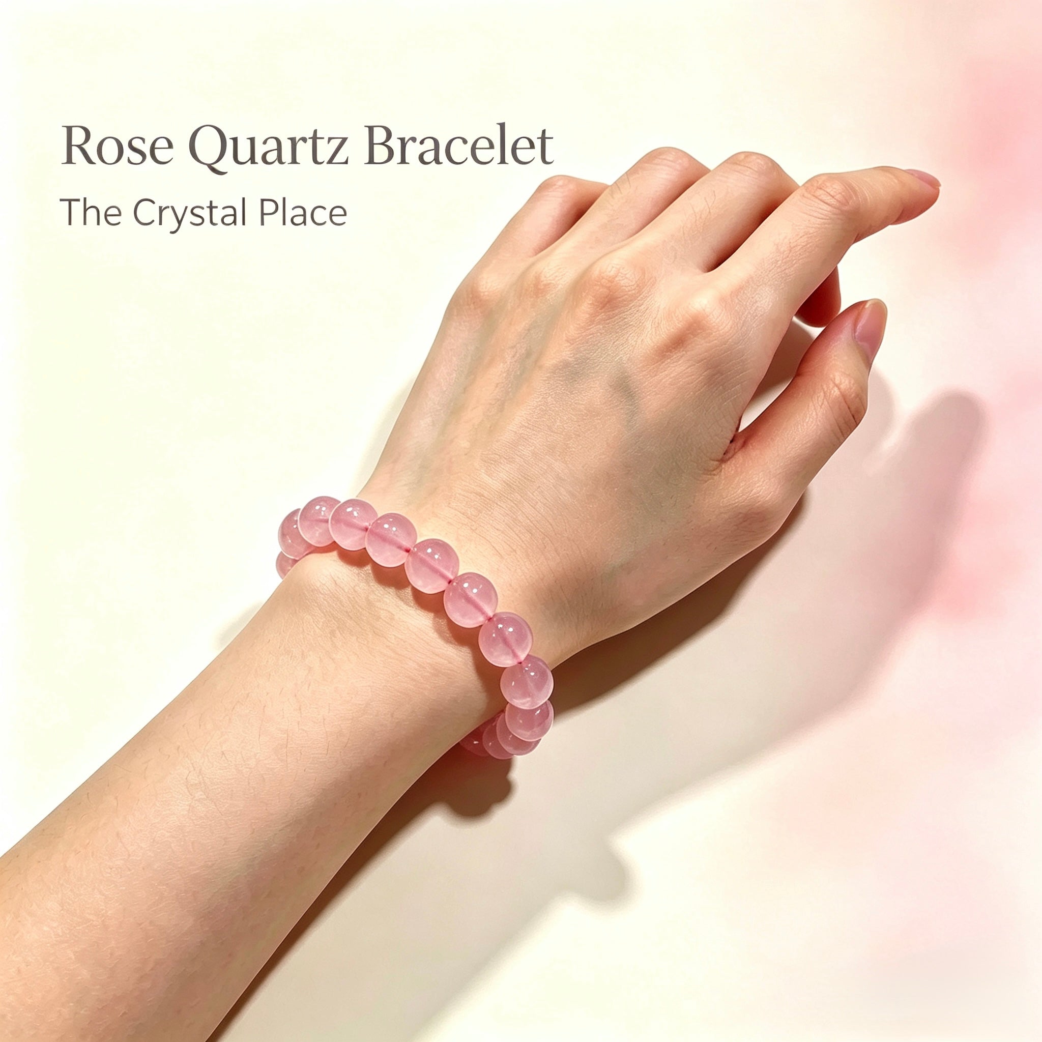 Rose Quartz Bracelet 8mm Lifestyle – The Crystal Place