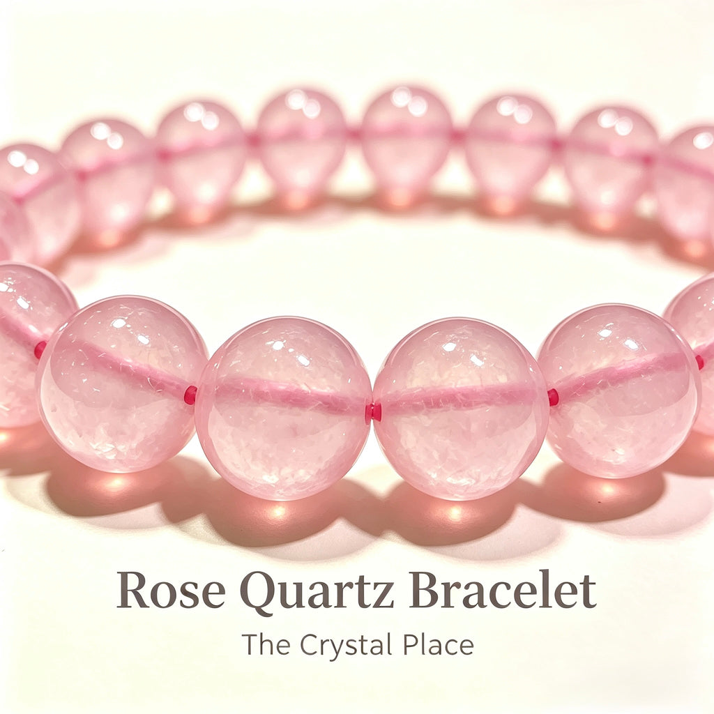 Rose Quartz Bracelet 8mm Detail – The Crystal Place